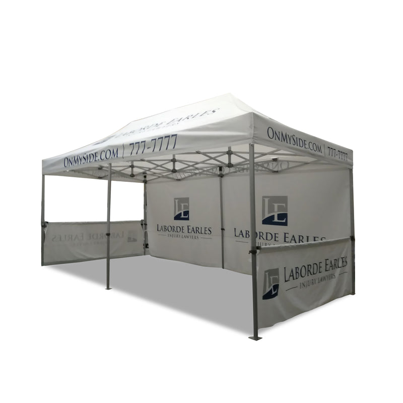 10 x 20 Custom Pop-Up Tent With Sides-4
