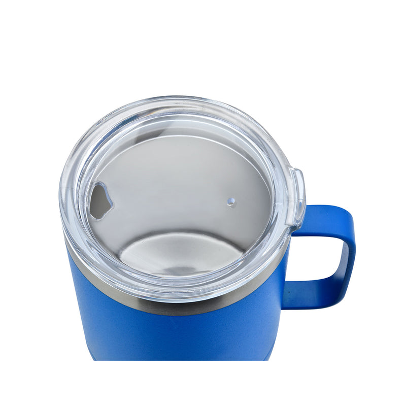14oz Stainless Steel Vacuum Camping Mug with Handle Top Shot