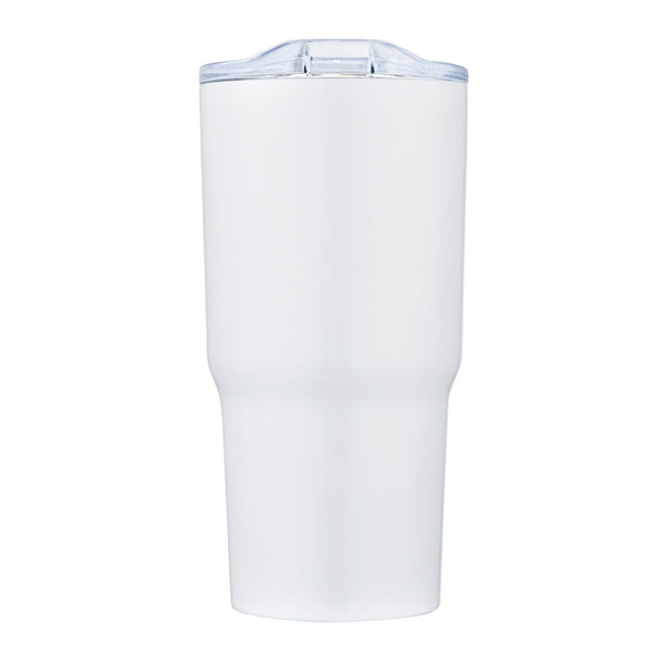 20oz White Double Wall Stainless Steel Vacuum Tumbler