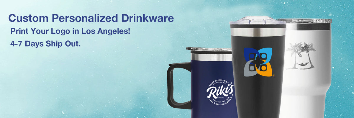 Custom personalized drinkware.Print your logo in Los Angeles!4-7 days ship out.