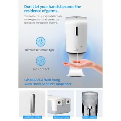Automatic Hand Sanitizer Dispenser Wall-Hung Style