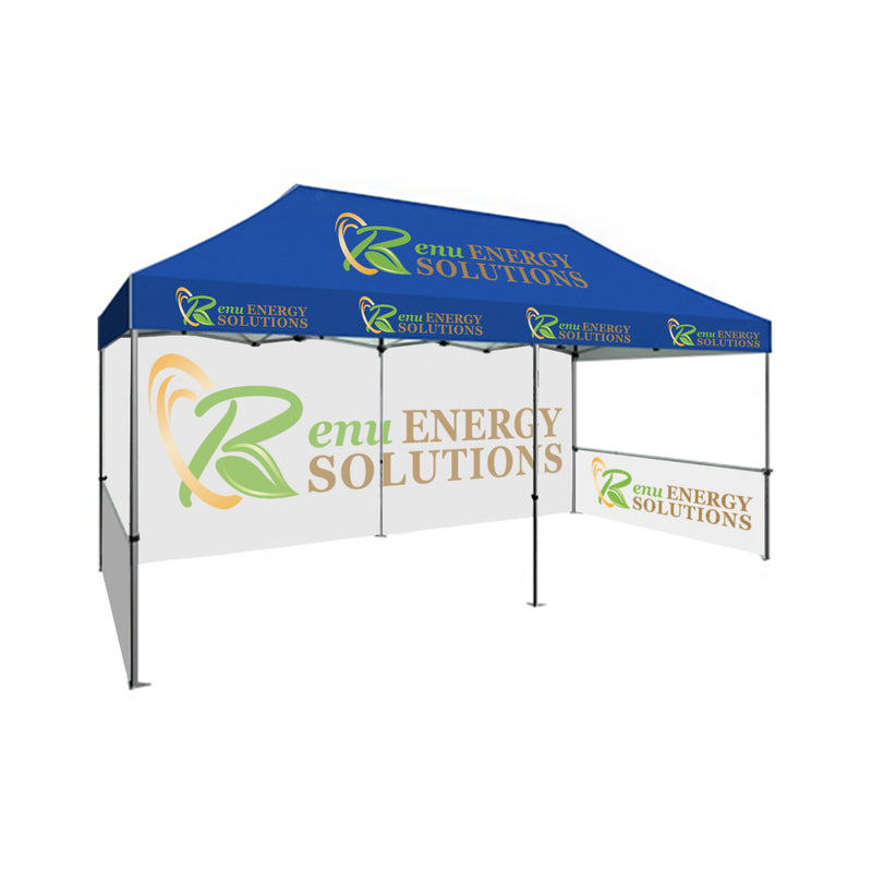 10 x 20 Custom Pop-Up Tent With Sides-2