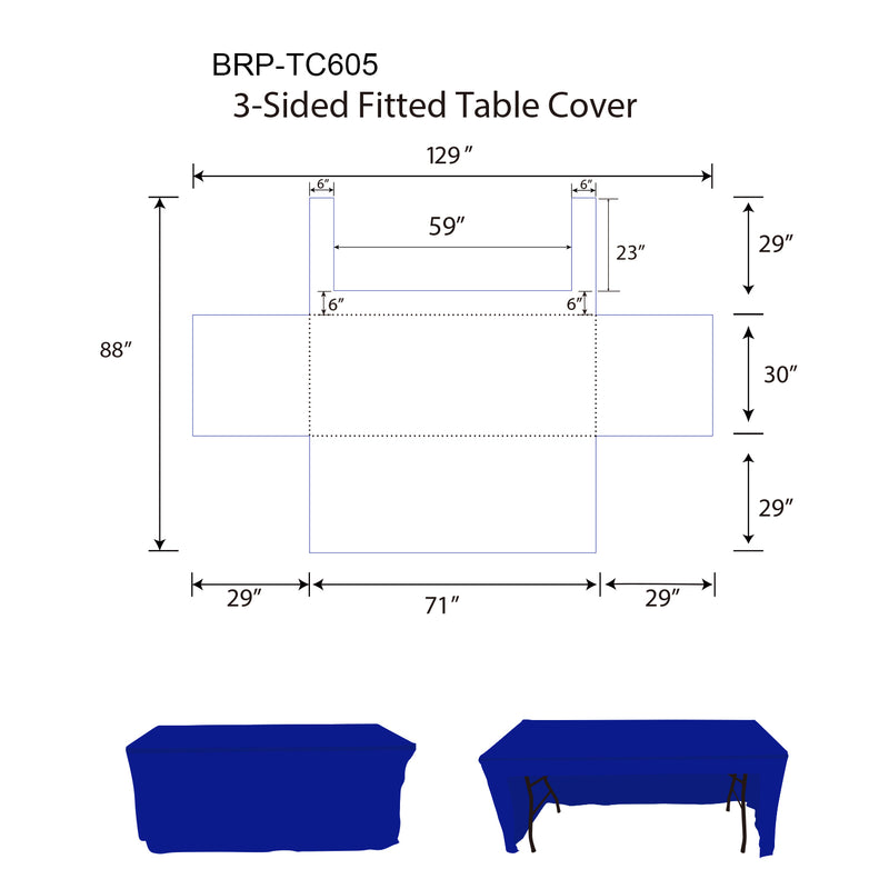 Tablecloths Factory Trade Show Table Covers Template