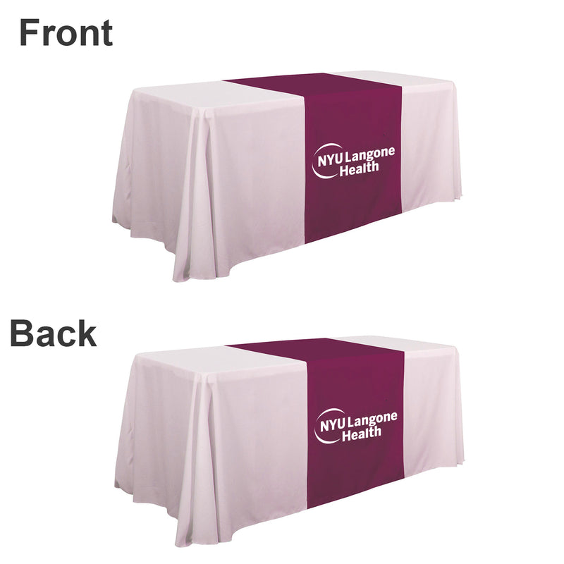 Blank Trade Show Table Covers 6ft Table Runner-2