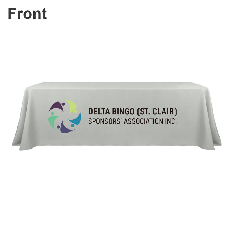 8ft Table Covers For Trade Shows Front
