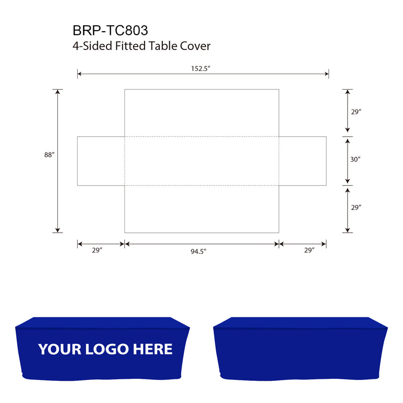 8ft Table Coverings For Trade Shows Template